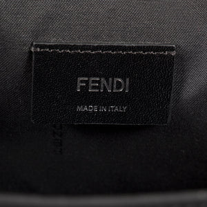Fendi Large Black Grocery Tote with Apple Design