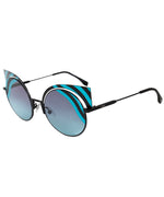Fendi Hypnoshine Cat Eye Sunglasses FF0215S 0LB JF 53
