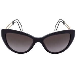 Miu Miu Cat Eye Sunglasses SMU12RS USN3E2 55 | Purple Frame | Gray Gradient Lenses