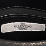 Valentino Black Leather Rock Stud Clutch