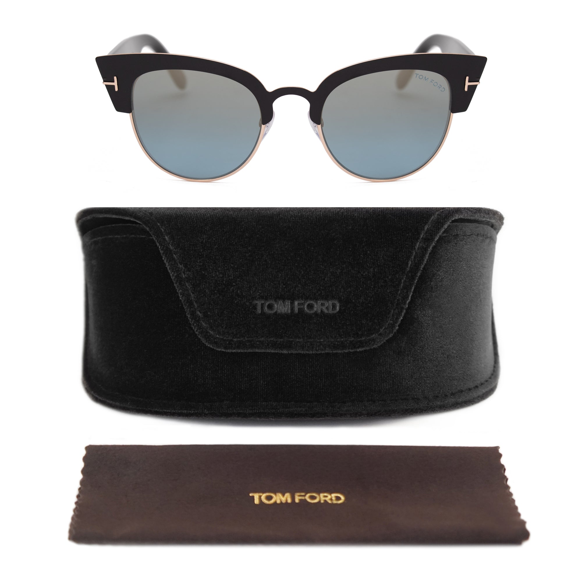 Tom Ford Cat Eye Sunglasses FT0607 05X 51