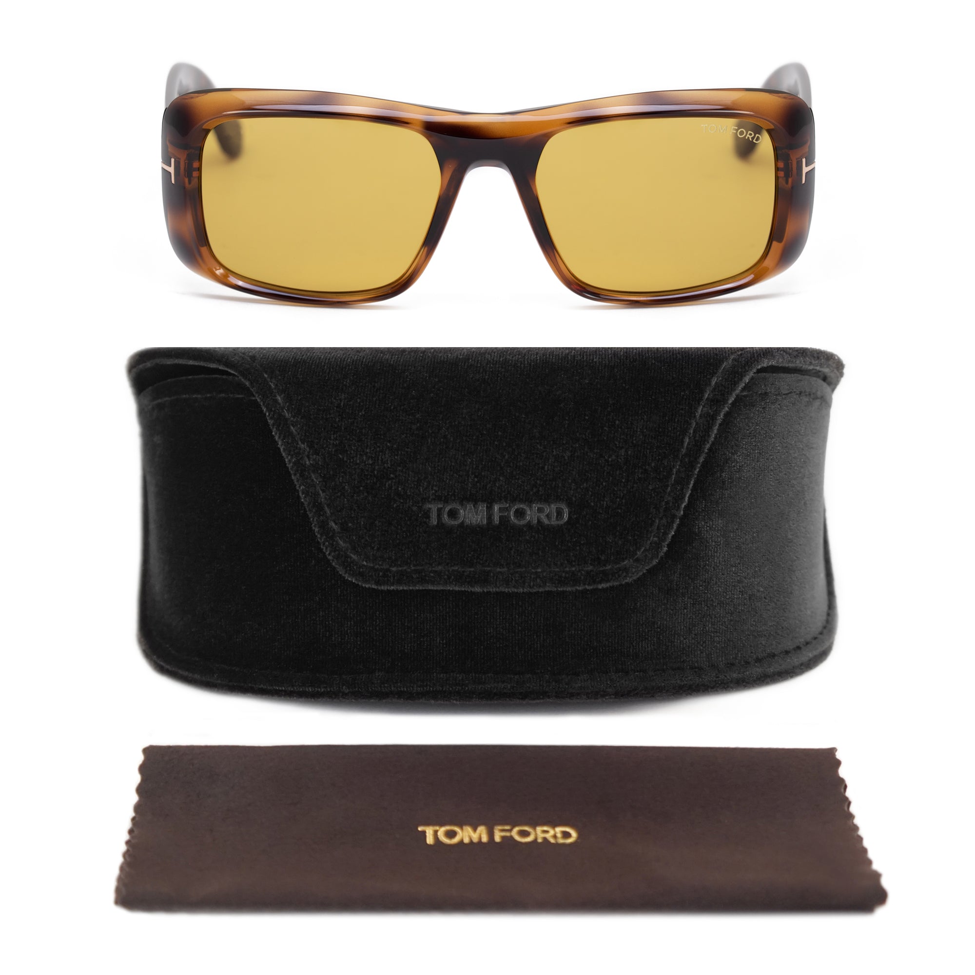 Tom Ford Rectangular Sunglasses FT0731 56E 56