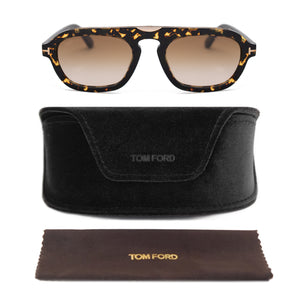 Tom Ford Rectangular Sunglasses FT0736 56F 53