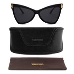 Tom Ford Butterfly Sunglasses FT0767 01A 61