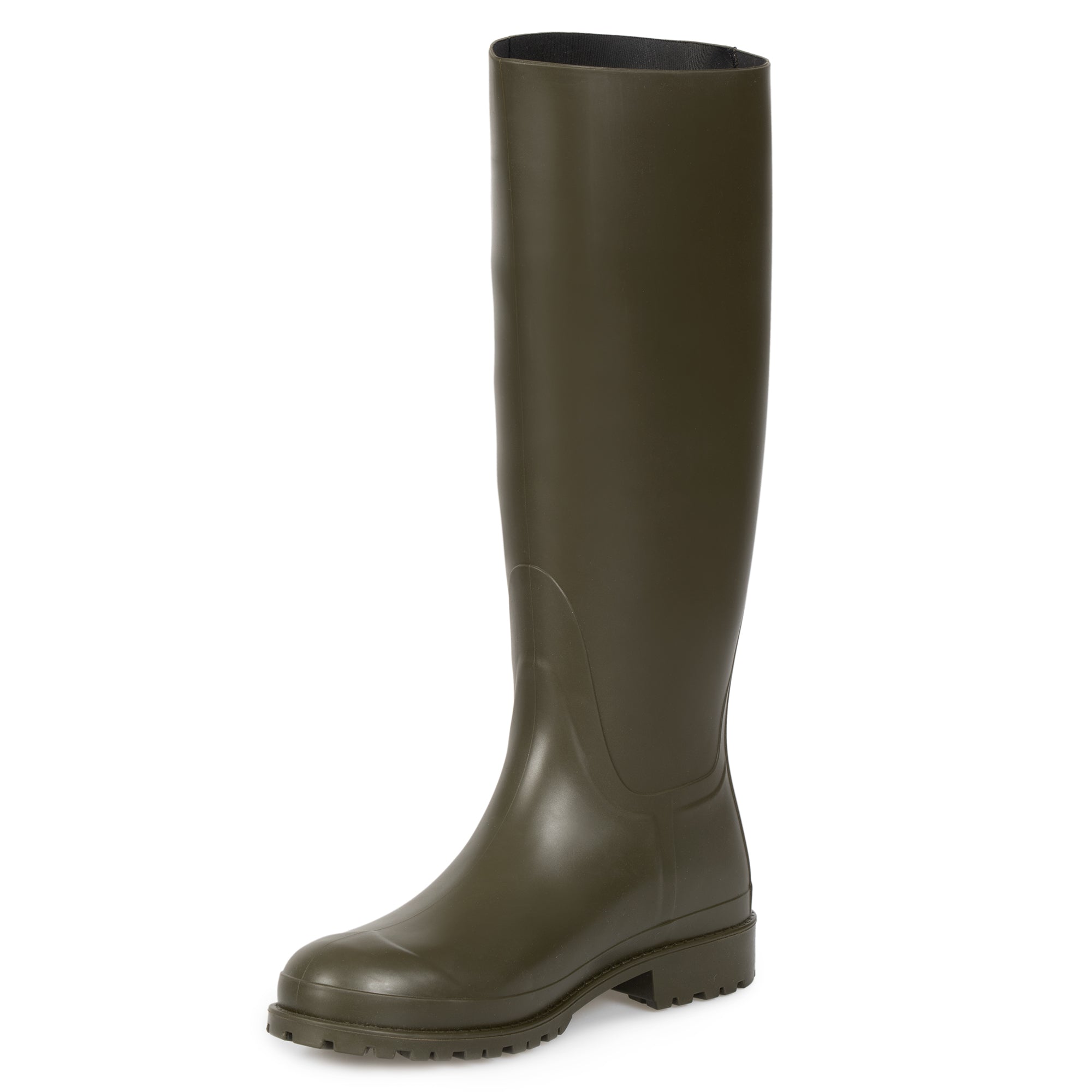 Saint Laurent Olive Green Rain Boots - Size 40