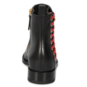 Alexander McQueen Braided Chain Leather Chelsea Boots