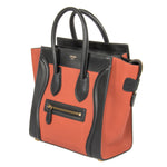 Celine Micro Luggage Leather Bag | Tri-Color Black w/ Gold Hardware