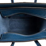 Celine Nano Luggage Navy Calfskin Leather Bag
