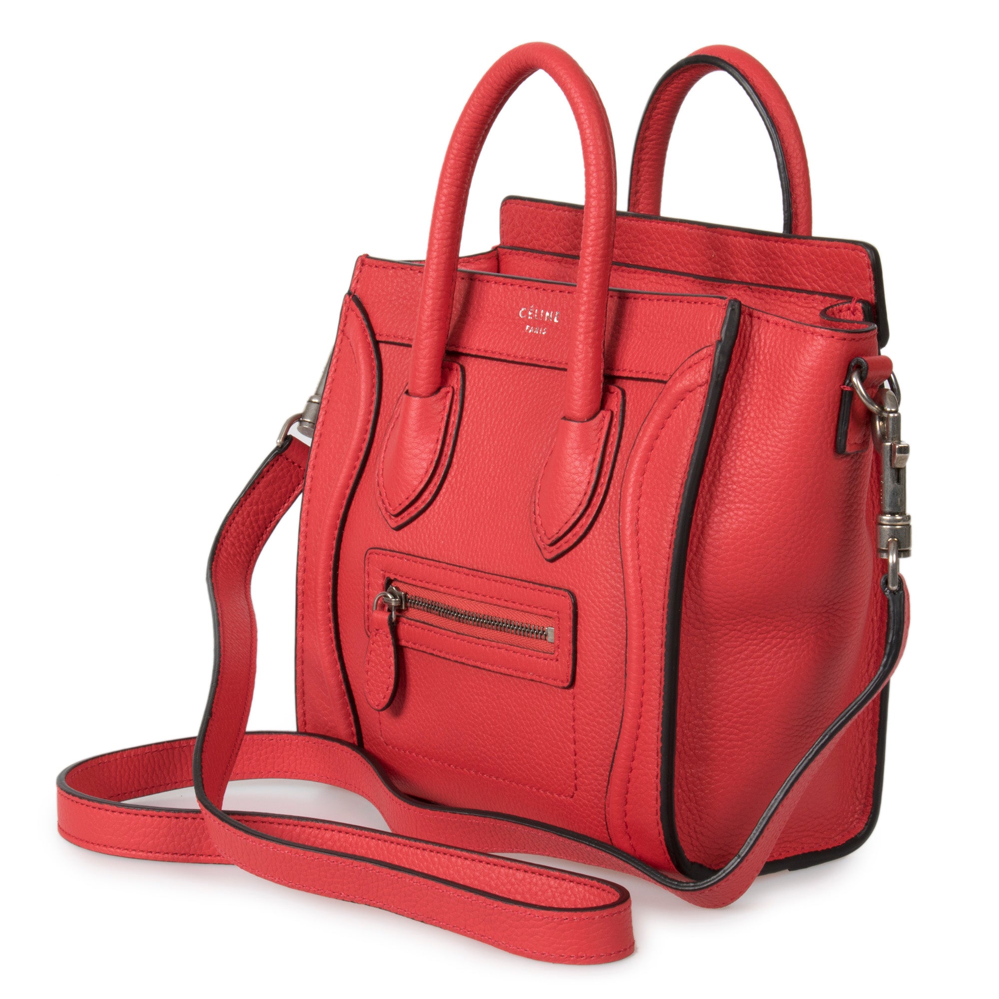 Celine, Bags, Nwt Authentic Celine Luggage Nano Shoulder Crossbody Bag  Terracotta