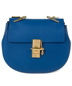 Chloe Drew Bag | Blue with Gold Hardware | Medium