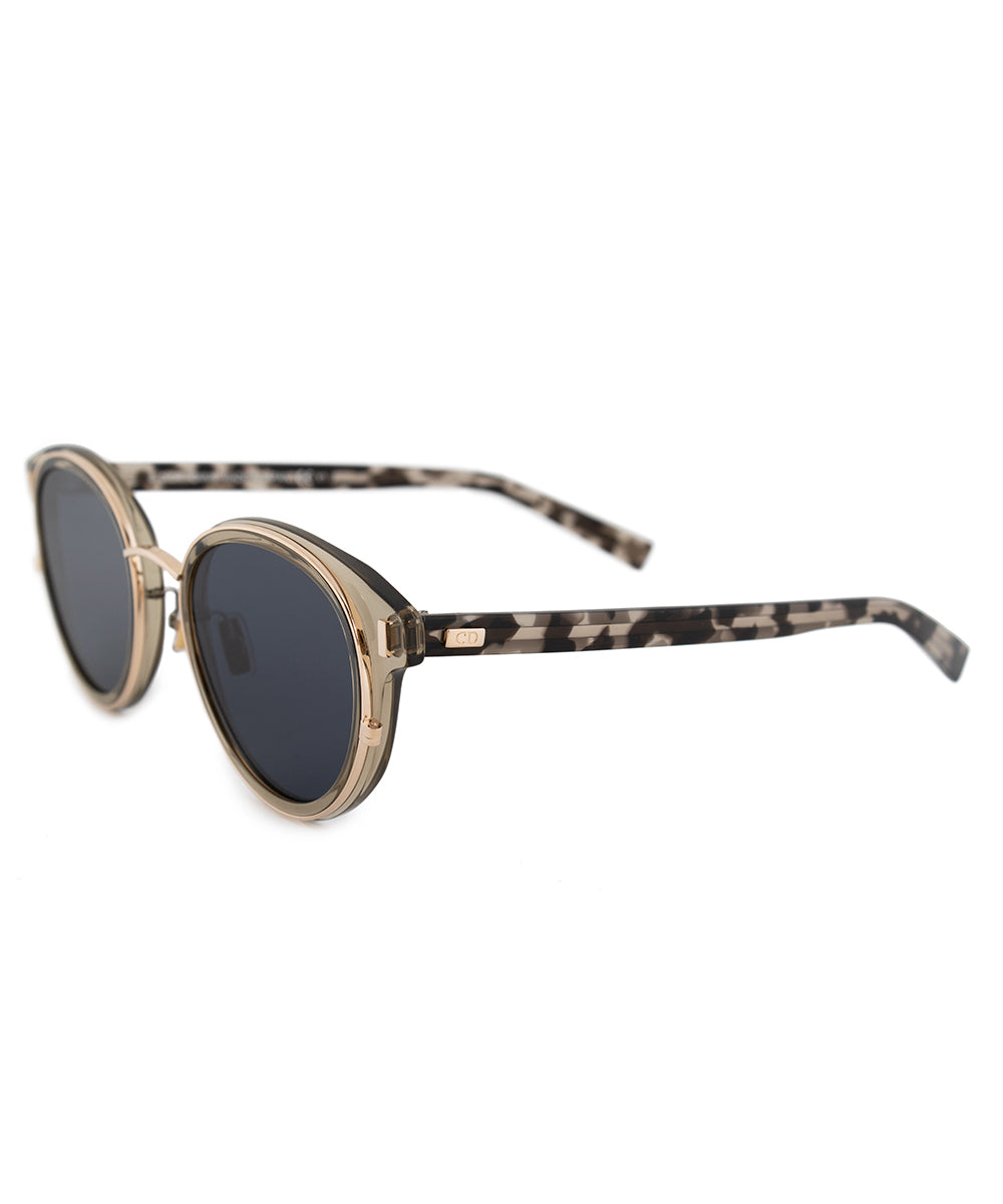Christian Dior Black Tie 20OA9 50 Round Sunglasses
