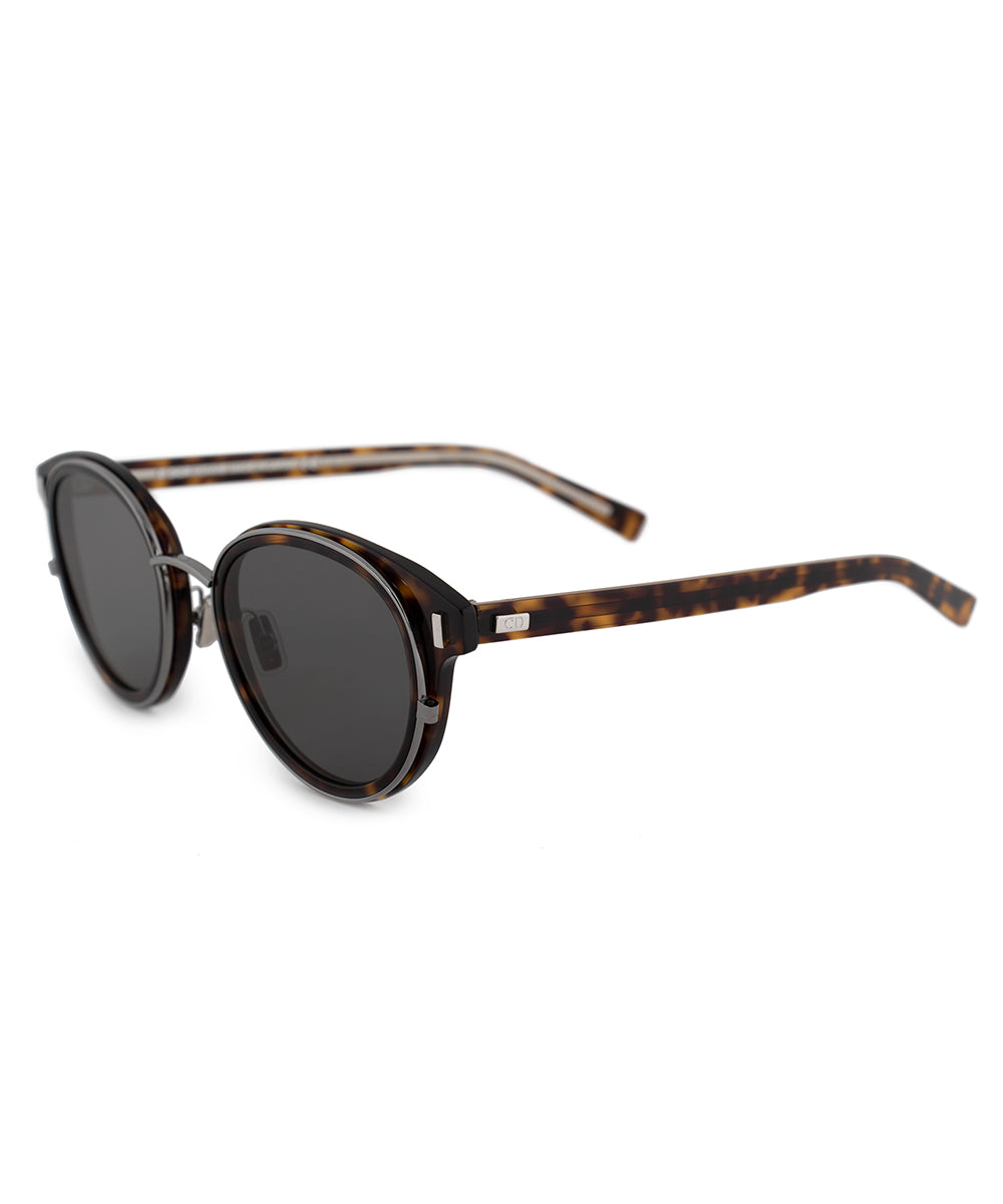 Christian Dior Black Tie OUX2K 50 Round Sunglasses