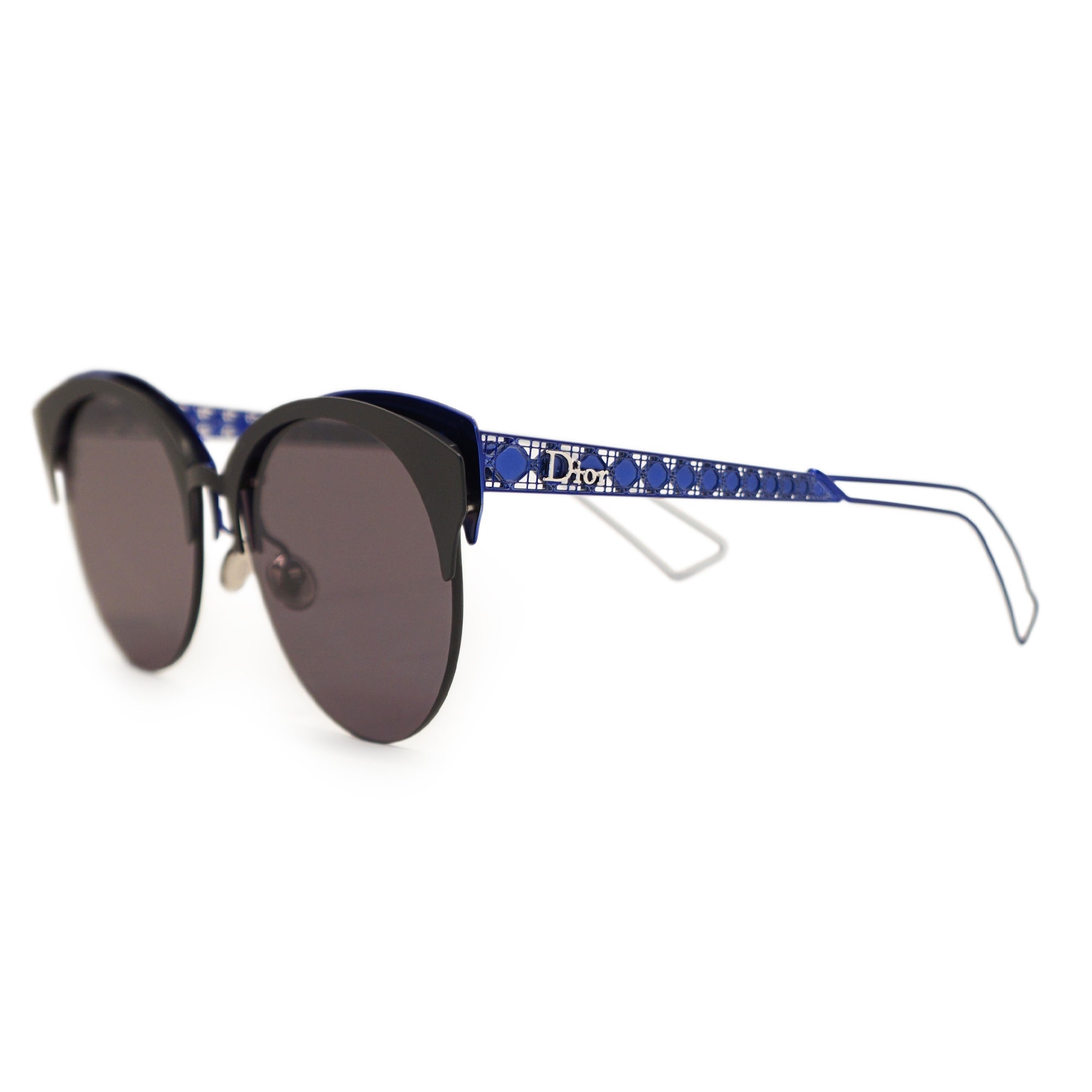 Dior BlackBlue Mirrored Diorama Club Cat Eye Sunglasses Dior  TLC
