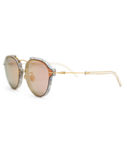 Dior Round Sunglasses Eclat GBZ0J 60