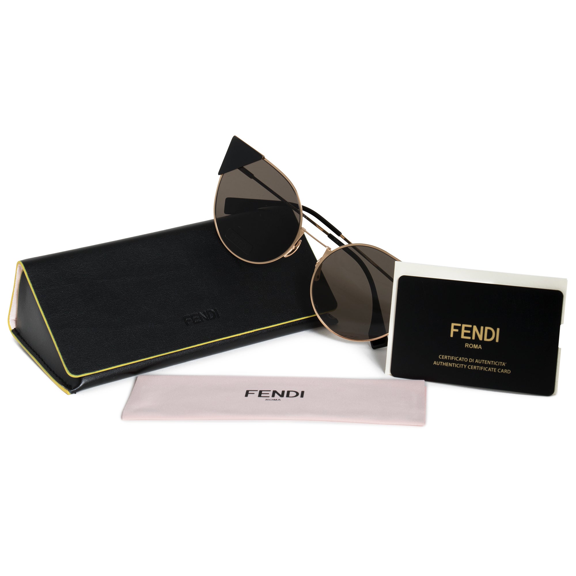 Fendi Lei Round Sunglasses FF0190S 000 2M 57