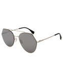 Fendi Eyeline Pilot Sunglasses FF0194S 3YG 0T 55