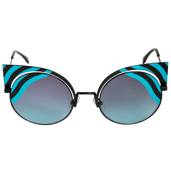 Fendi Hypnoshine Cat Eye Sunglasses FF0215S 0LB JF 53 – Foxy Luxury