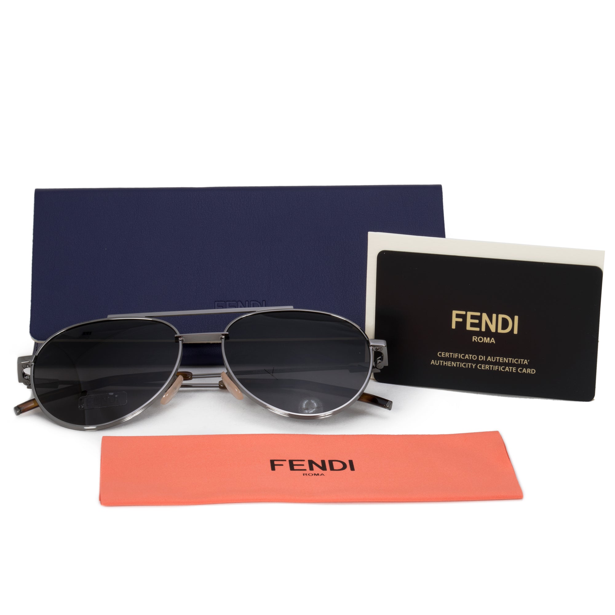 Fendi Pilot Sunglasses FF0222S KJ1 M9 56