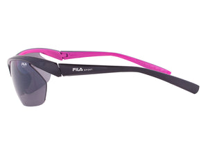 Fila Sport FAC5024 001 Wrap Sunglasses | Black Frame | grey Lens