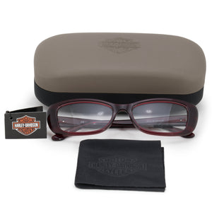 Harley Davidson Cat Eye Eyeglasses Frames HD0521 RD 53
