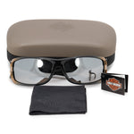 Harley Davidson Rectangle Sunglasses HDS0615 BKGLD 1F 65