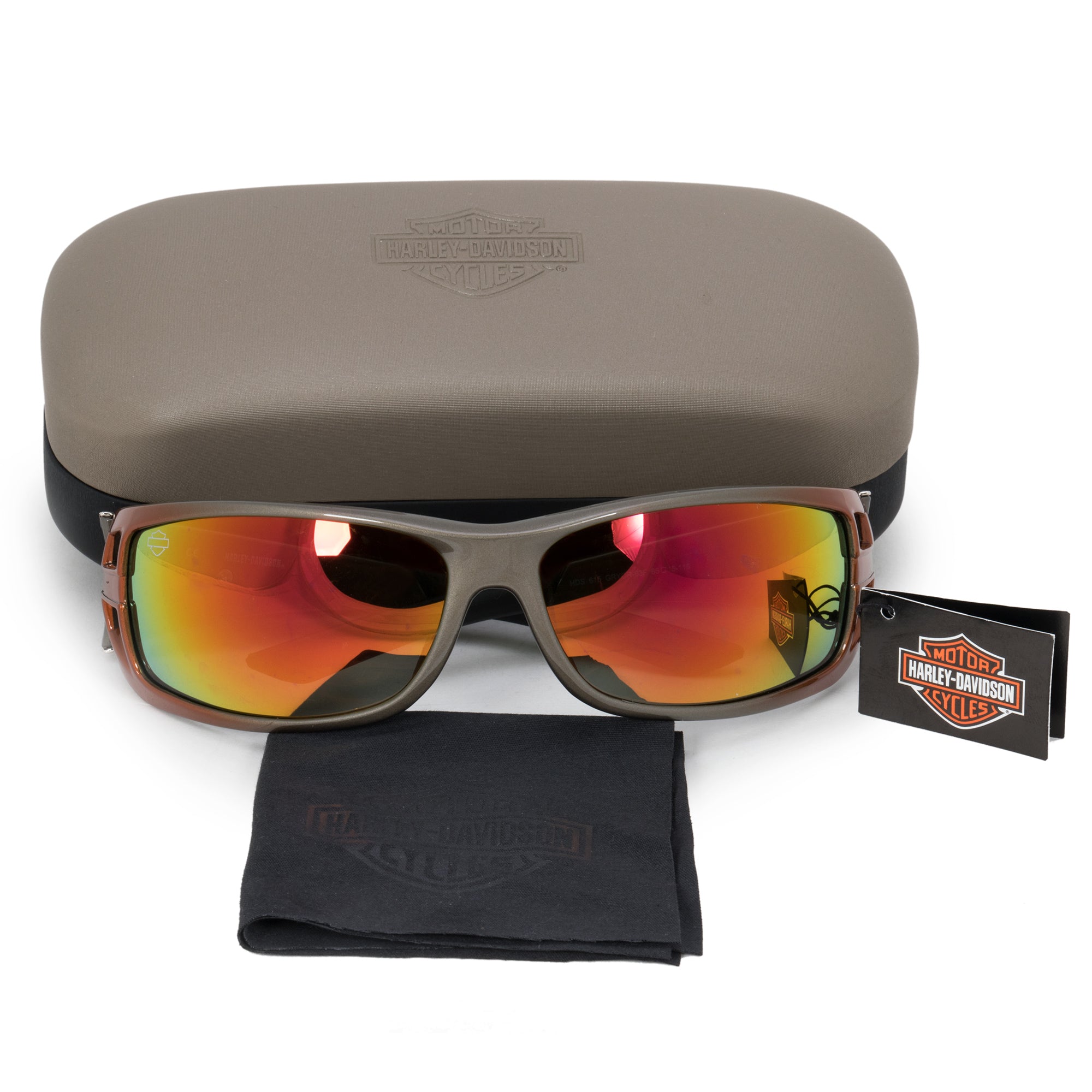 Harley Davidson Rectangle Sunglasses HDS0615 GY0R 83F 65