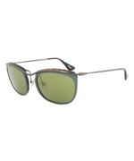 Persol PO3081S 1007/08 Sunglasses | Green and Matte Havana Frame | Green Mirror Gold Lens