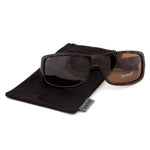 Timberland TB7092 52H Rectangular Sunglasses | Tortoise Brown Frame | Brown Lens
