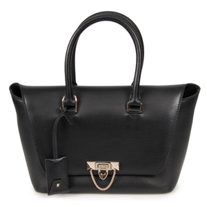 Valentino Small Demilune Double Handle Bag in Black