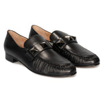 Valentino Macro Stud Loafers in Black