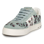 Valentino Flycrew Embroidered Sneaker in Blue