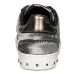 Valentino Flycrew Calfhair Sneaker in Gray