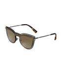 Valentino VA2018 3005/6E 33 Cat Eye Sunglasses