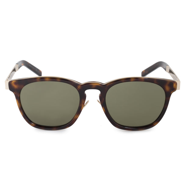 Saint Laurent black/brown SL 28 Two-Tone Acetate Frame Sunglasses at  FORZIERI